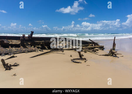 Historische ss maheno Wrack fraser island in Australien Stockfoto