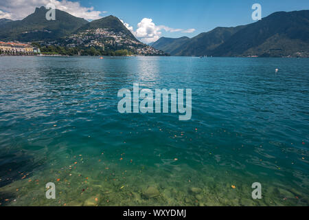 Lugano Lake, Switzerland Stockfoto