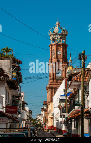 Unsere Liebe Frau von Guadalupe, Puerto Vallarta, Jalisco, Mexiko. Stockfoto