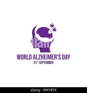 Welt-alzheimertages vektor design template Banner Image Stock Vektor
