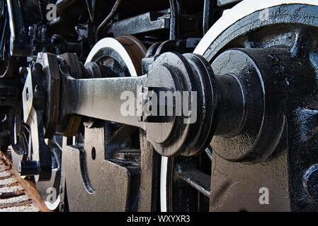 Lima gebaute Dampflokomotive Berkshire rad Detail2 Stockfoto