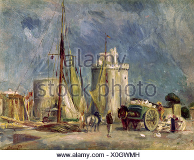 bildenden Künste, Renoir, Auguste (1841-1919), "Hafen von La Rochelle", Lefevre Gallery, London, Impressionismus, Landschaft, Frankreich