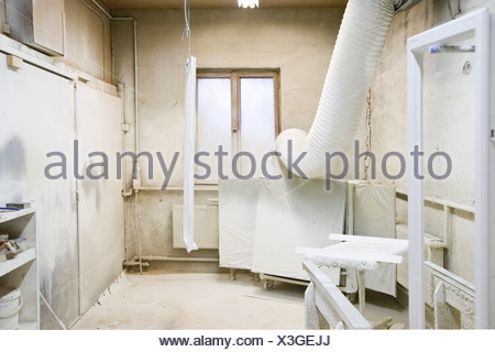 Eine staubige Schreinerei Stockfoto, Bild: 21801422 - Alamy