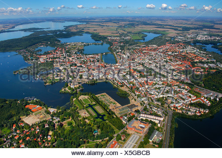 Luftaufnahme, Fauler See, Ostorfer See, See Ziegelsee, Schwerin