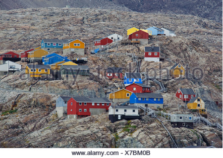 Grönland, Europa, Uummannaq, Westküste, Herz-Berg, Wohn ...