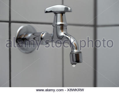 Fliesen-Wand, Detail, Tap, Tropf, Bad, Waschküche, Wand, Fliesen