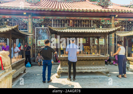 El Templo de la Diosa de la Piedad, en George Town Malasia Foto de stock