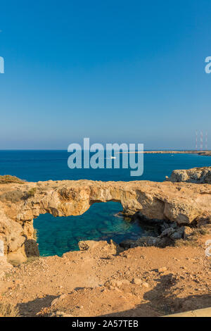 Una vista típica de Cape Greco en Chipre