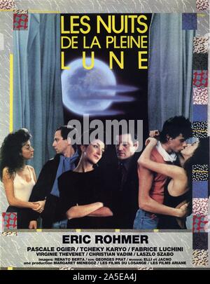 La luna llena en París (1984) -Título original: Les nuits DE LA Pleine lune-, dirigida por Eric Rohmer. Crédito: Películas OU LOSAGNE, LES/FILMS ARIANE, LES / Álbum Foto de stock