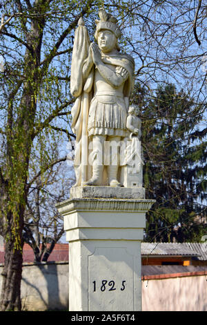 Estatua de San Florian, Kéthely, Somogy County, Hungría, Magyarország, Europa Foto de stock