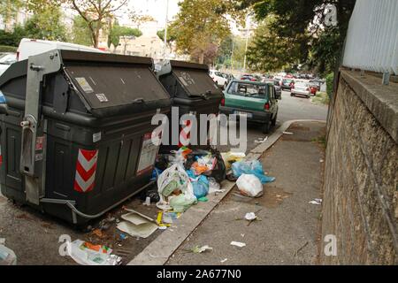 La degradación de la situación en el distrito de Roma Torrespaccata (Foto por Claudio Sisto/Pacific Press) Foto de stock