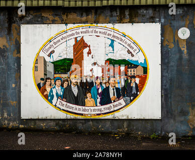 Murales políticos en Belfast, Irlanda del Norte, Reino Unido