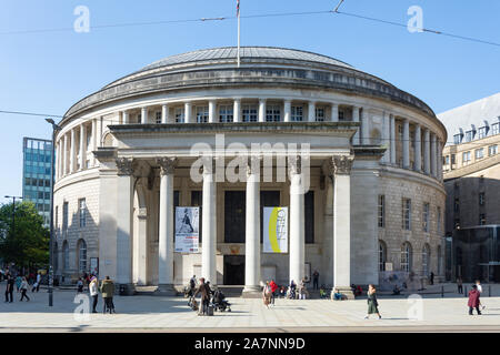 Manchester Central Library, la Plaza de San Pedro, Manchester, Greater Manchester, Inglaterra, Reino Unido