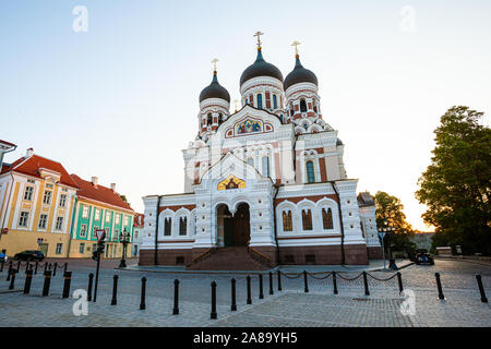 La Catedral Ortodoxa Alexander Nevsky En Tallin, Estonia