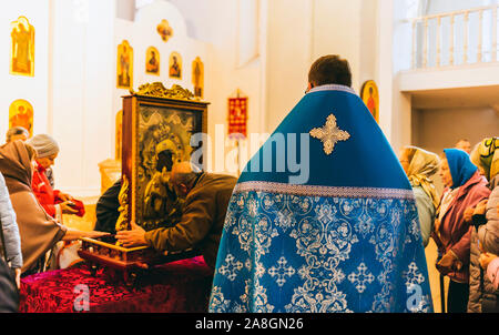 Iglesia de Kaliningrado en Chernyakhovsk Foto de stock
