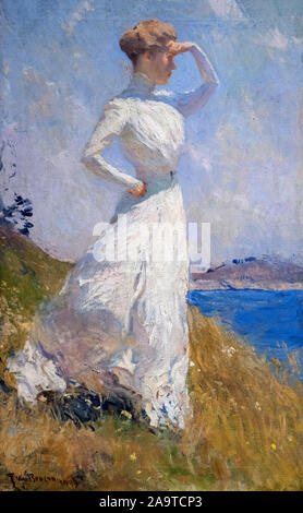 La luz del sol por Frank Weston Benson (1862-1951), óleo sobre lienzo, 1909