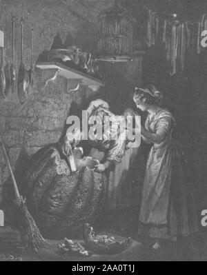 Cenicienta y el hada madrina Fotografía de stock - Alamy