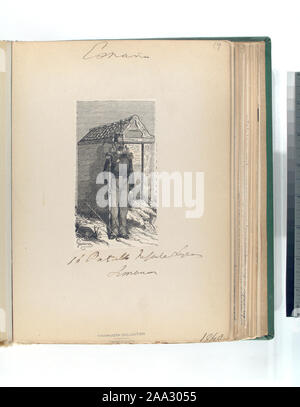 Fondo de la trilladora; 16 Batallon [de] Infanteria Ligera 1848 Foto de stock