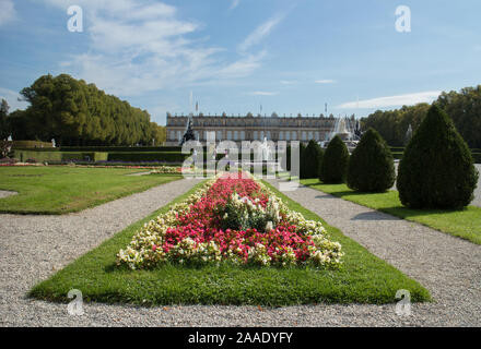 Herrenchiemsee Palacio Nuevo , Herreninsel, Chiemsee, en el sur de Baviera, Alemania Foto de stock