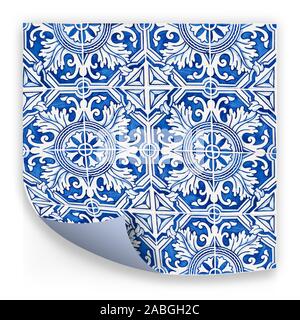 Decoración típica portuguesa con coloridos azulejos de cerámica - Vista  frontal Fotografía de stock - Alamy