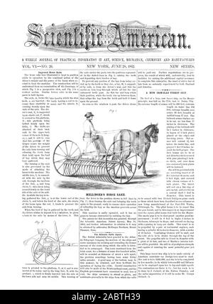 Una revista SEMANAL DE INFORMACIÓN PRÁCTICA En Arte Ciencia mecánica y química fabrica 1.0, Scientific American, 1862-06-28 Foto de stock