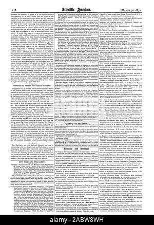 Ejemplos para las damas. El papel que cumple el ojo de fabricantes en todo para saber dónde habrá una demanda de'new Machin, Scientific American, 1872-03-30 Foto de stock