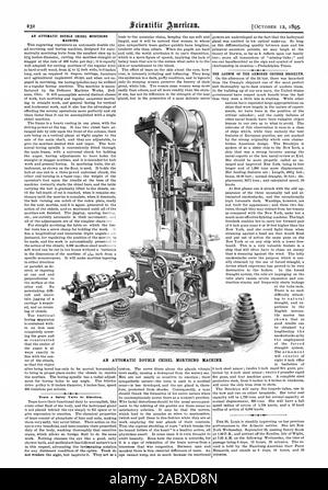 Un cincel doble automático ensamblando la máquina. Una válvula de seguridad para las lágrimas de emoción. El lanzamiento del crucero blindado Brooklyn. Un cincel DOBLE AUTOMÁTICO ENSAMBLANDO MÁQUINA., Scientific American, 1895-10-12 Foto de stock