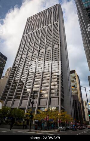 Chase Tower, el rascacielos más alto en la zona de Chicago Loop, el edificio es también la sede de Exelon, Exelon Plaza, Chicago, Illinois, EE.UU. Foto de stock