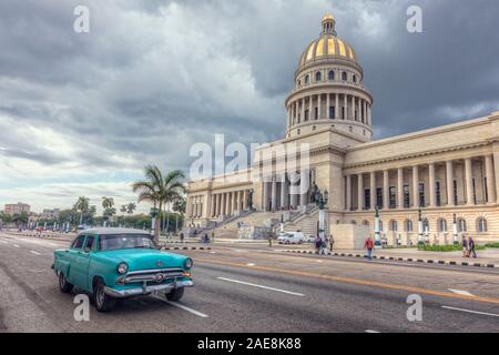 El Capitolio, en La Habana, Cuba, el Caribe, América del Norte Foto de stock