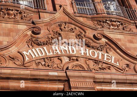 El Hotel Midland. Peter Street. Manchester. Foto de stock