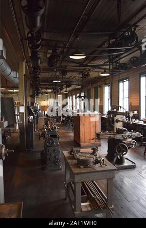 Los principales laboratorios y equipos dentro de Thomas Edison National Historical Park.