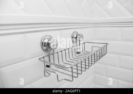 Ventosas baño compacto estante, fijación en pared de azulejos sin  perforación Fotografía de stock - Alamy
