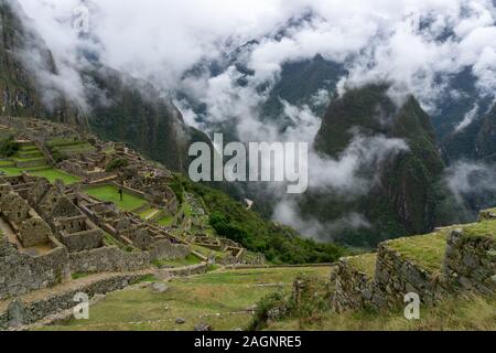Visita a Machu Picchu fue una de las experiencias más increíbles que nunca! Foto de stock