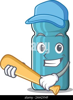 https://l450v.alamy.com/450ves/2ah2yhf/desplazamiento-de-una-botella-de-agua-fresca-del-diseno-de-personajes-de-dibujos-animados-con-el-beisbol-2ah2yhf.jpg