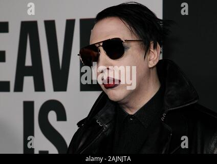 Hollywood, ESTADOS UNIDOS. 04 ene, 2020. LOS ANGELES, California - Enero 04: Marilyn Manson atiende el arte de Elysium la 13ª celebración anual - el cielo en el Hollywood Palladium en Enero 04, 2020 en Los Angeles, California. Foto: CraSH/Crédito: Imagespace imageSPACE/Alamy Live News