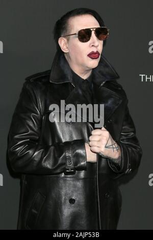 El 4 de enero de 2020, Los Angeles, CA, EE.UU.: LOS ANGELES - JAN 4: Marilyn Manson en el arte de Elysium Gala - Llegadas en el Hollywood Palladium, el 4 de enero de 2020 en Los Angeles, CA (Crédito de la Imagen: © Kay Blake/ZUMA Wire)