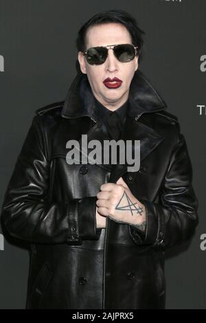 Los Angeles, CA. El 4 de enero, 2020. Marilyn Manson en la terminal de llegadas para el 13º Concurso Anual de Arte Elysium HEAVEN Gala, Hollywood Palladium, Los Angeles, CA El 4 de enero de 2020. Crédito: Priscilla Grant/Everett Collection/Alamy Live News