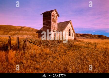 Casa abandonada en la pradera, Dorothy, Alberta, Canadá