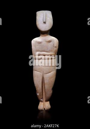Estatuilla de figurillas femeninas: tipo canónica de las Cícladas, combinando Spedos Dokathismata y variedad. Temprano período cicládico II (2800-2300 a.C.), 'Steiner mástil Foto de stock
