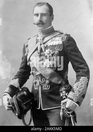 El príncipe Alexander de Teck, Alexander Cambridge, primer Conde de Athlone (1874 - 1957), comandante del ejército británico y el mayor general