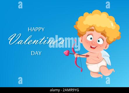 icono de color de arco y flecha de Cupido. día de San Valentín. ilustración  vectorial aislada 4617940 Vector en Vecteezy