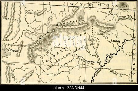 Historia de Nevada, Colorado y Wyoming, 1540-1888 . ^ bill pasó bycongress permitidos 160 hectáreas de pastos y la sameamount de terrenos agrícolas a cada cabeza de familia y80 acres a cada niño. El consentimiento, en primer lugar del congreso,y, en segundo lugar, de una mayoría de las tres bandas, fue tobe obtenidos con este arreglo, cuando unos 60.000 dólares, o 480 guerras indias. iiiucli más como el Congreso podría adecuadas, debería bedistributed entre ellos. Una anualidad de 350.000 wasalso ser ])les ayuda y apoyo su cliildren themand amueblado hasta que se convirtió en auto-supporthig.*Este calendario estaba tan alterado como para requerir