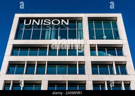 Unison Trade Union - Oficina Central Del Unison Trade Union En Euston Road, Londres, Reino Unido. Architects Squire And Partners, Londres, 2011 Foto de stock