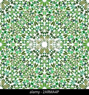 Patrón floral de mandala sin costuras - fondo vectorial abstracto espiritual oriental bohemio