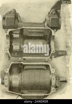 Motor eléctrico con escobillas de carbón y conmutador. Máquina eléctrica en  el interior Fotografía de stock - Alamy