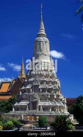 Camboya Chedi del rey Norodom, Palacio Real y Pagoda de Plata, Phnom