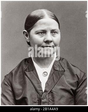 Lucy Stone (1818-1893), Abolicionista, activista por los derechos de la mujer, fotografía de retrato de Sumner Bradley Heald, alrededor de 1866 Foto de stock