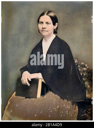 Lucy Stone (1818-1893), Abolicionista, sufragio femenino, fotografía de retrato de William Williams Sr, alrededor de 1855 Foto de stock