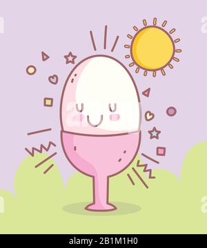 Cute acogedora cocina, plano de fondo interior de dibujos animados