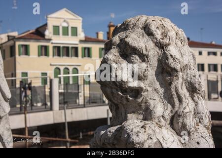 Detalle de la ciudad de Chioggia 2 Foto de stock